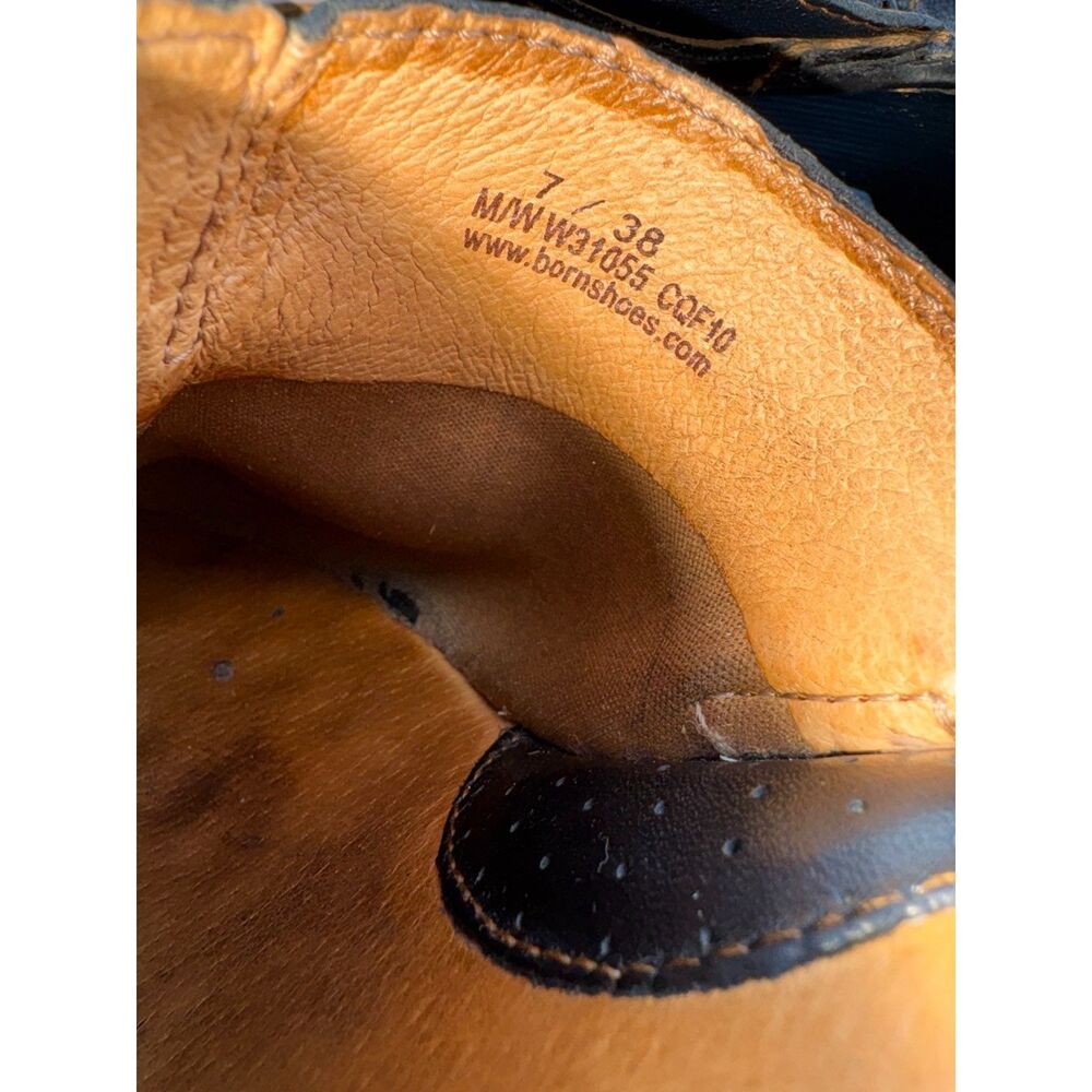 Børn Black Leather O-Ring Clog Mules 3.5" Heel Size 7 - Picture 9 of 11